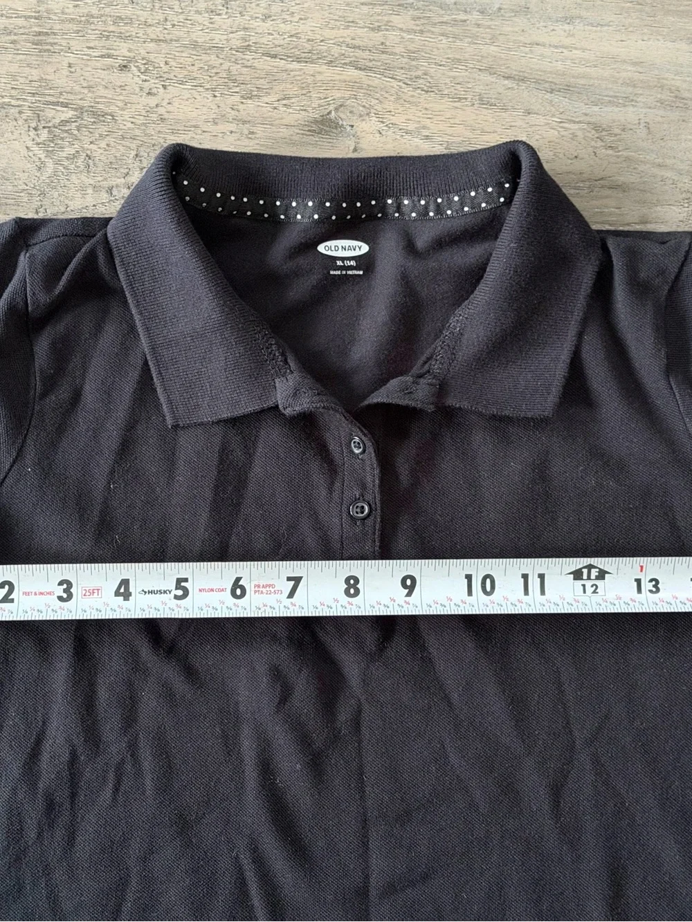 Lot of 2 Girls Black Short Sleeve School Uniform Polo Shirts Size XL (14)